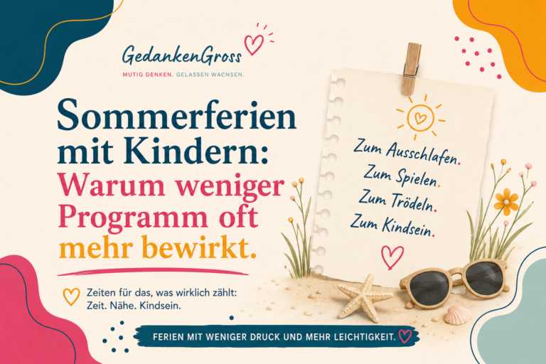 Sommerferien mit Kindern: Warum weniger Programm oft mehr ist