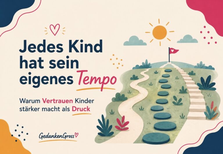 Jedes Kind hat sein eigenes Tempo: Warum Vertrauen Kinder stärker macht als Druck