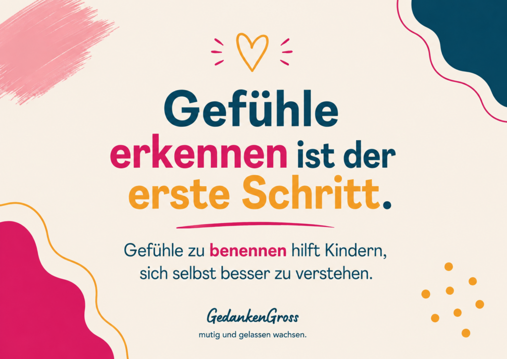 Gefühle erkennen und benennen als erster Schritt zur emotionalen Selbstregulation
