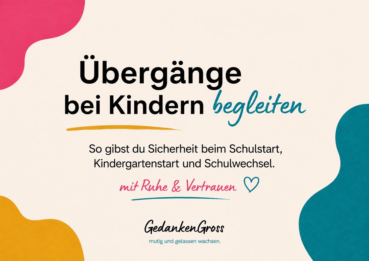 Übergänge bei Kindern begleiten