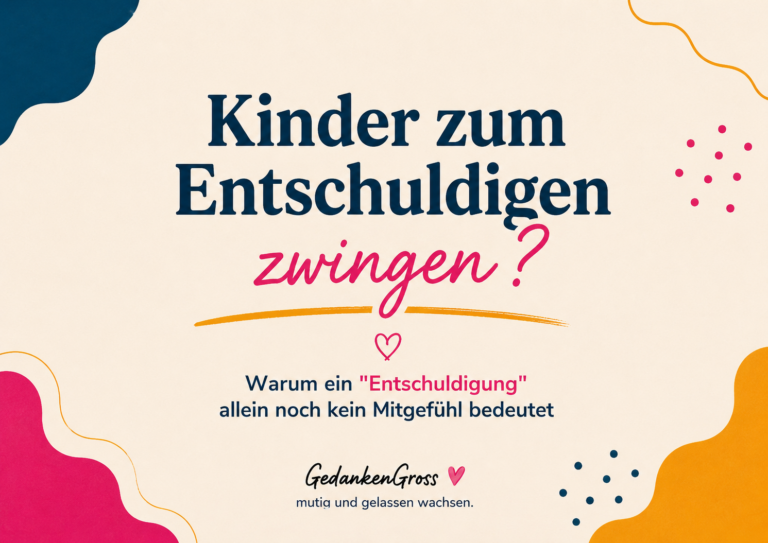 Kinder zum Entschuldigen zwingen? Warum Verständnis wichtiger ist als ein „Sorry“