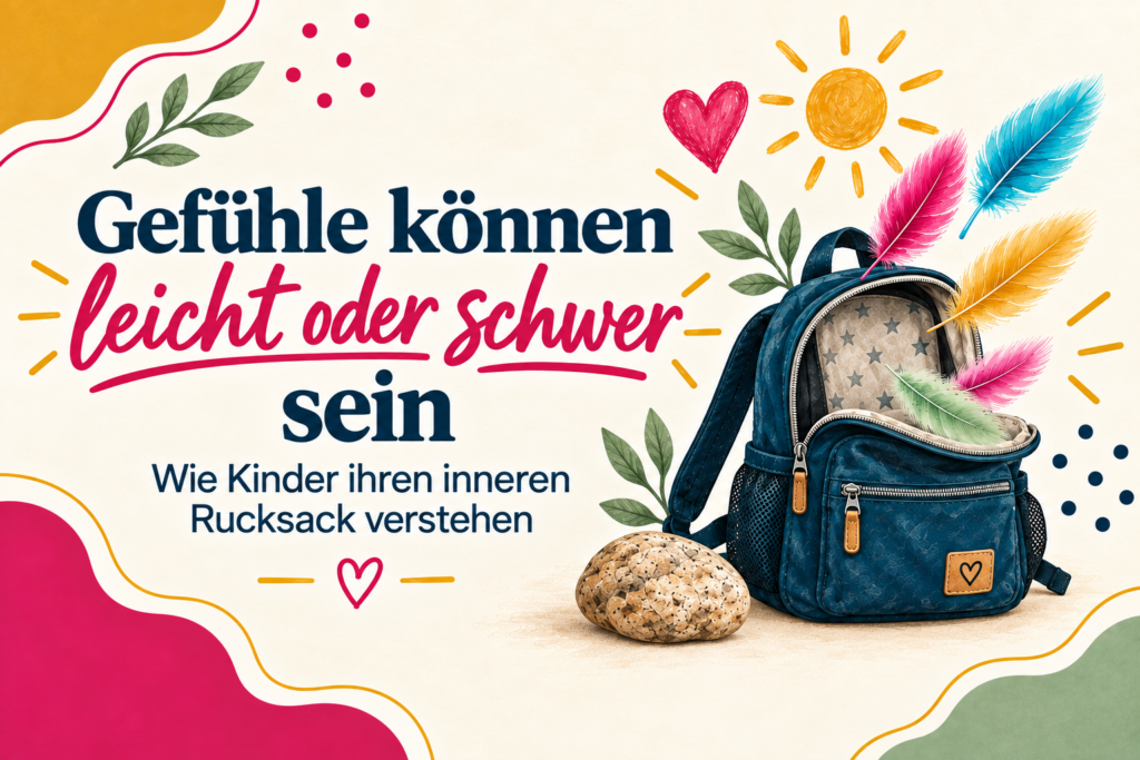 Gefühle können leicht oder schwer sein.